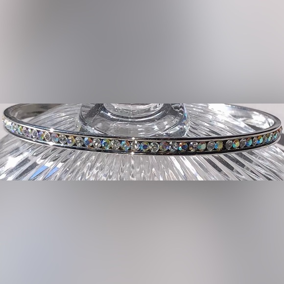 Silver Tone Bangle Bracelet - Picture 1 of 9